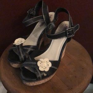 American Rag cork black sandal